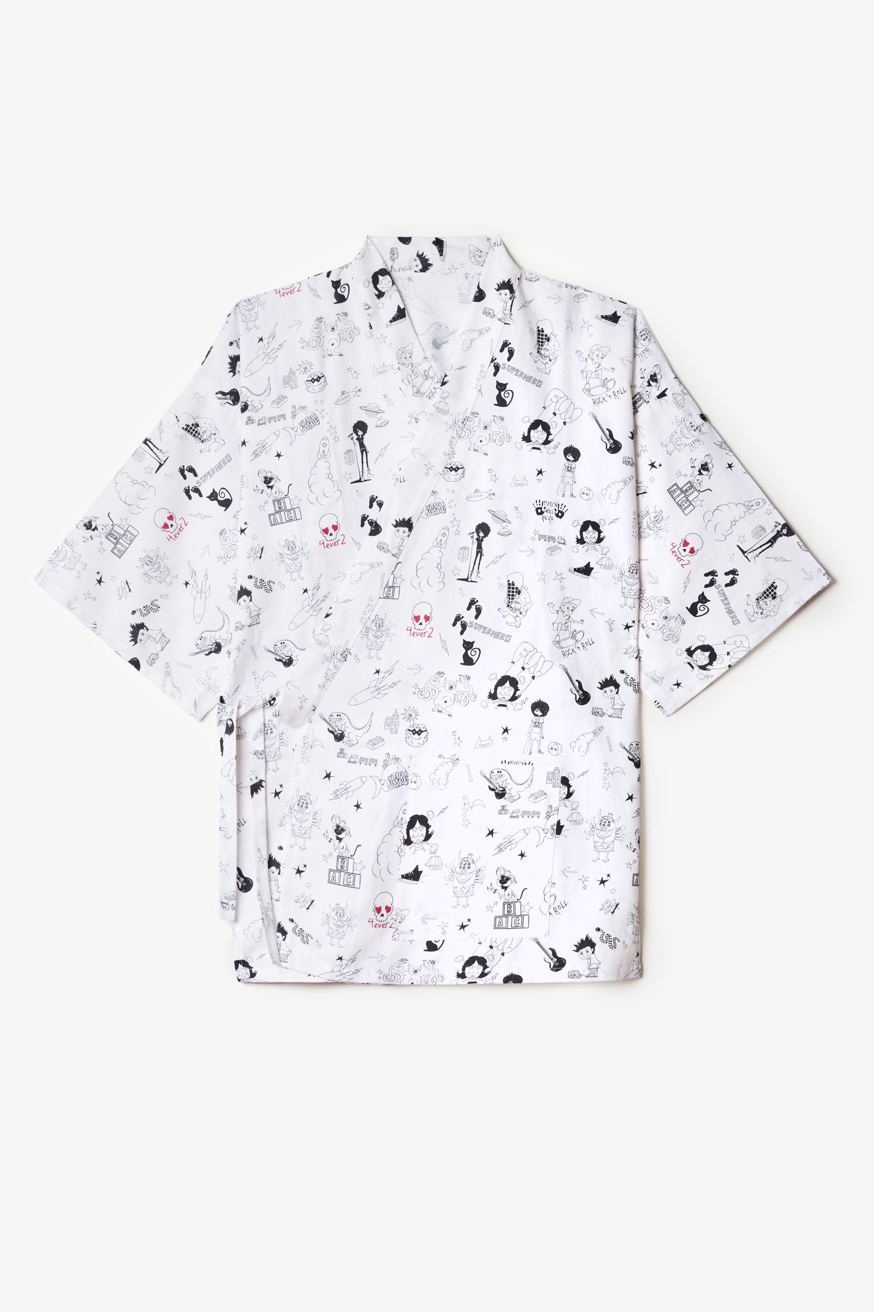 Blusa Jinbei en algodón impreso de Forever 2