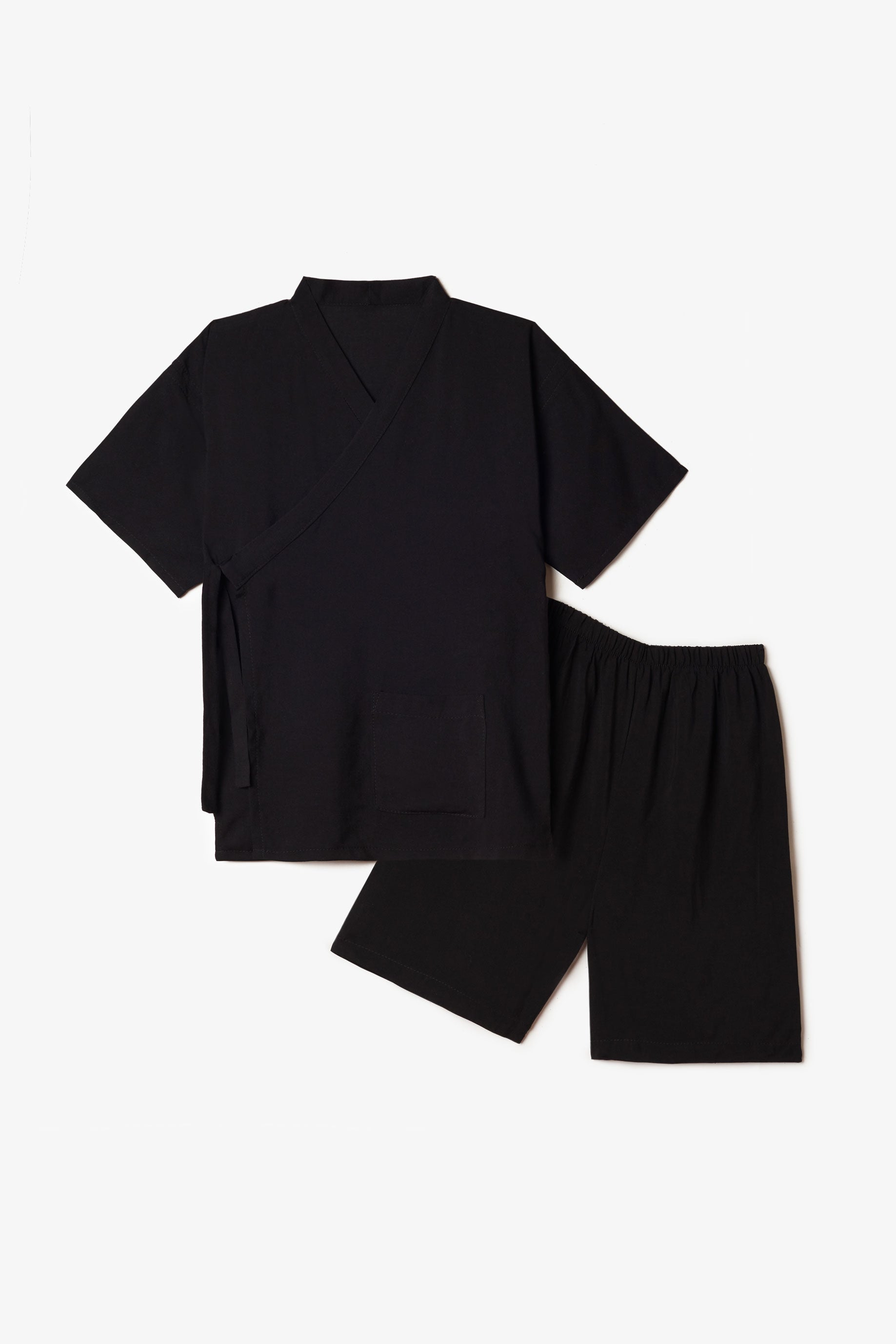 Jinbei para niño en viscosa negra de Forever 2